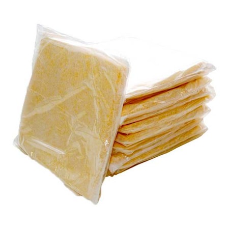 Sorbent Pad, 6 gal, 12 in x 12 in, Harsh Chemicals, Yellow, Polypropylene MPN:223122