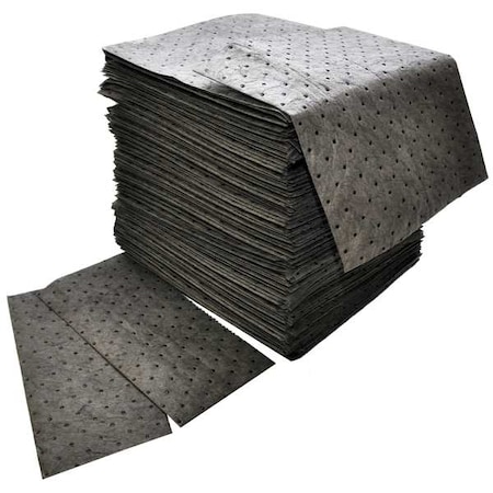 Sorbent Pad, 32 gal, 16 in x 18 in, Universal, Gray, Polypropylene, 200PK MPN:DB-70
