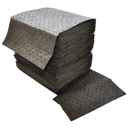 Sorbent Pad, 24 gal, 16 in x 18 in, Universal, Gray, 100 PK MPN:DB-72