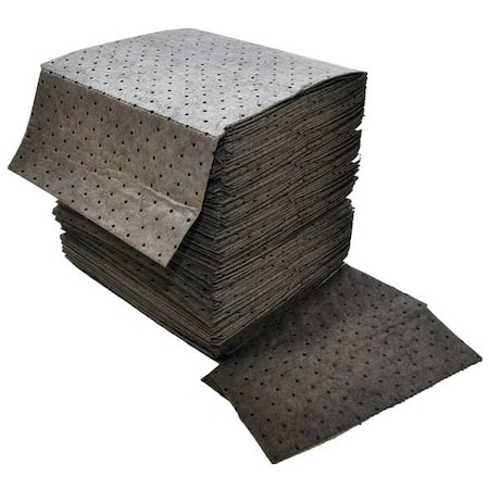 Sorbent Pad, 27 gal, 16 in x 18 in, Universal, Gray, 100 PK MPN:DB-75