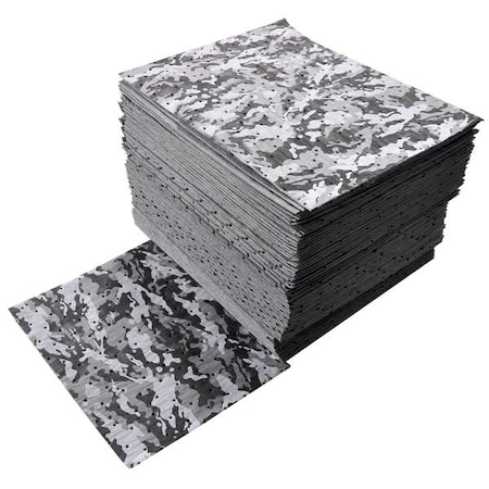 Sorbent Pad, 18 gal, 16 in x 18 in, Universal, Camouflage, 50 PK MPN:DS-75