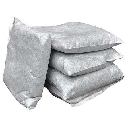 Sorbent Pillow, 10 gal, 10 in x 10 in, Universal, Gray, 20 PK MPN:G-61