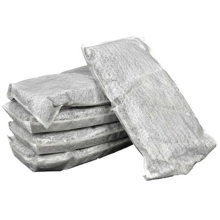 Sorbent Pillow, 5 gal, 8 in x 17 in, Universal, Gray, 10 PK MPN:G-66
