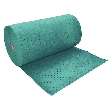 Sorbent Roll, 64 gal, 32 in x 150 ft, Universal, Green, Polypropylene MPN:G-90BX