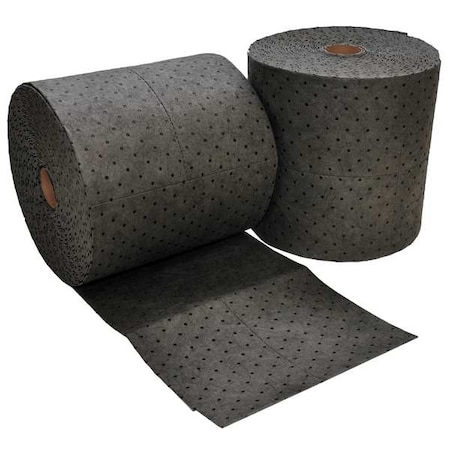Sorbent Roll, 50 gal, 16 in x 150 ft, Universal, Gray, Polypropylene MPN:GFF-98BX