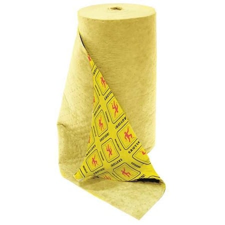 Sorbent Roll, 46 gal, 32 in x 150 ft, Universal, Yellow, Polypropylene MPN:HVU-90
