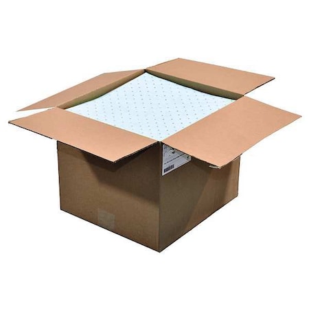 Sorbent Pad, 30 gal, 16 in x 18 in, Oil, Blue, 100 PK MPN:M-72