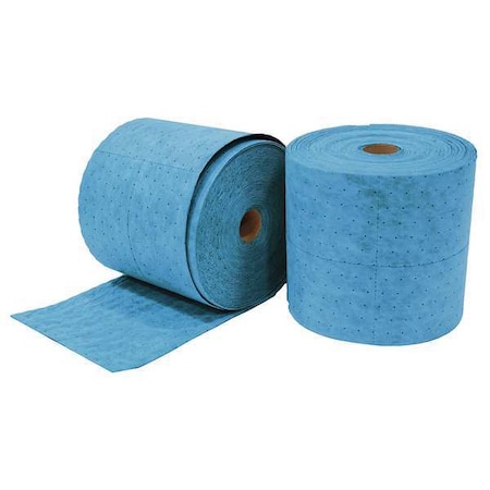 Sorbent Roll, 66 gal, 16 in x 150 ft, Oil, Blue, 2 PK MPN:M-91BX