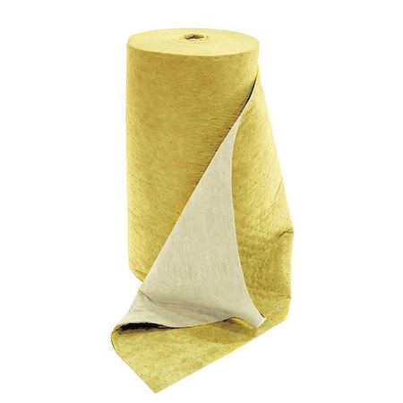 Sorbent Roll, 71 gal, 32 in x 300 ft, Harsh Chemicals, Yellow, Polypropylene MPN:S2-95