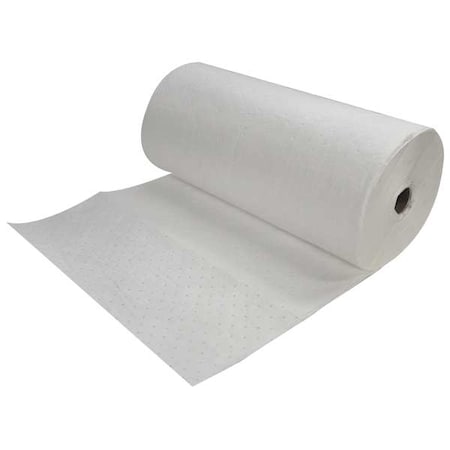 Sorbent Roll, 58 gal, 32 in x 150 ft, Oil, White, Polypropylene MPN:Z-97