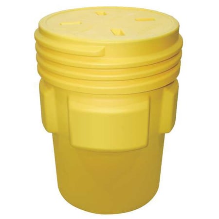 Spill Kit, 95 gal Capacity, Drum, Yellow, 261 MPN:250095