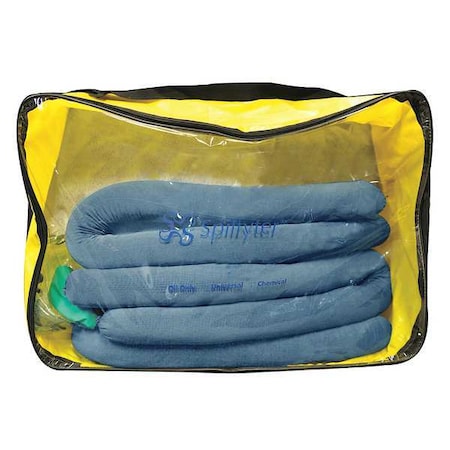 Spill Kit, 13 gal Volume Absorbed per Kit, Bag, Blue, 24 MPN:311002