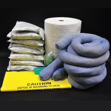 Spill Kaddie Refill, 25 gal Volume Absorbed per Kit, Refill, Blue/White, 17 MPN:3500K2-R