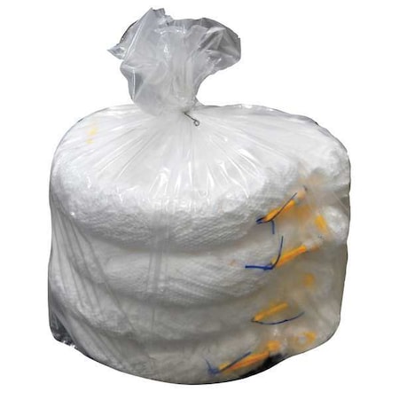 Absorbent Boom, Oil Only, White, 38 gal, PK4 MPN:M-55