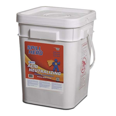 Granular Sorbent, Alumina Silica (Volcanic Ash), 4 gal Volume Absorbed per Pkg., 12 lb lb, Pail MPN:XT16N