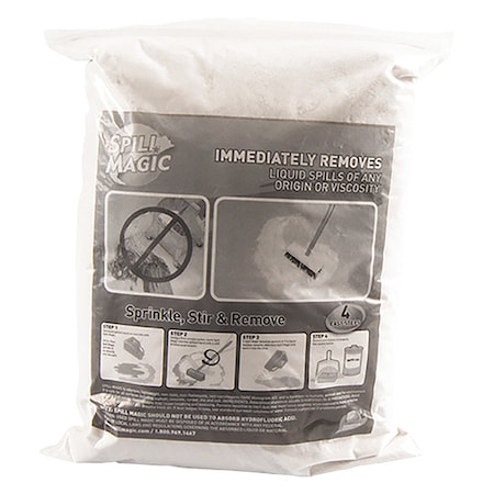 Granular Sorbent, 3 gal Absorbed per Package, 11 lb Bag, Amorphous Alumina Silicate, Not Scented MPN:97105