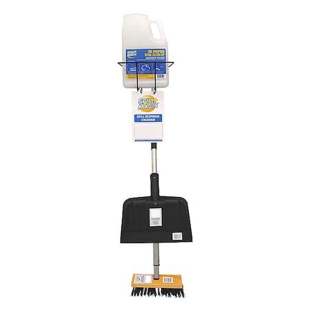 Spill Response Station Kit, Blk, 7-3/4