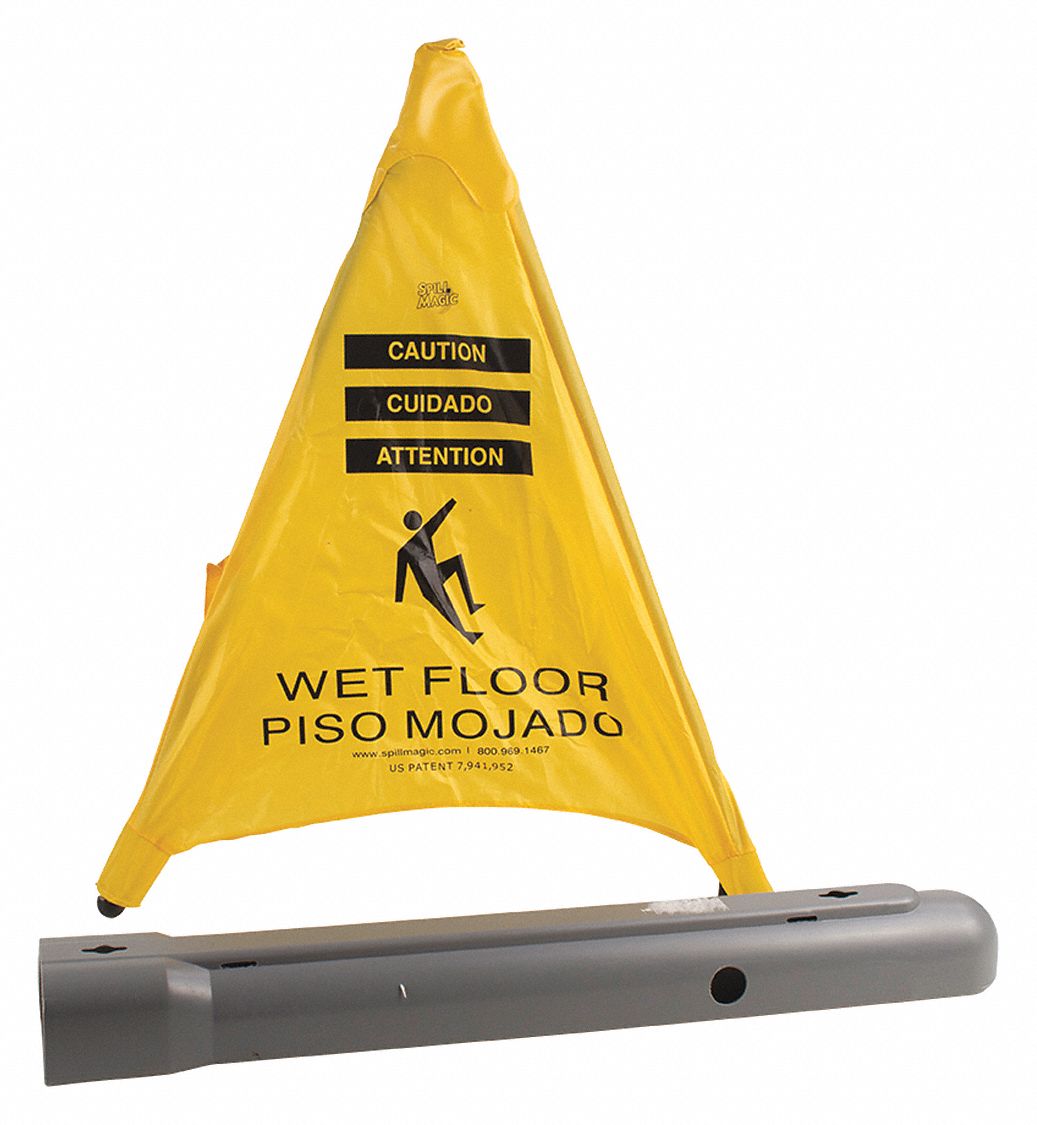 Pop Up Safety Cone Yellow 22 1/4 in H MPN:220SC