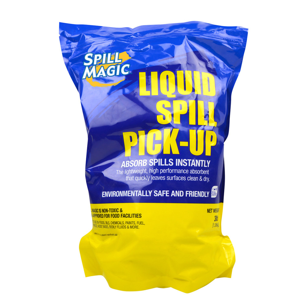 Spill Magic All Purpose Spill Clean Up Absorbent 3lb Bag, case of 6 bags MPN:SM106