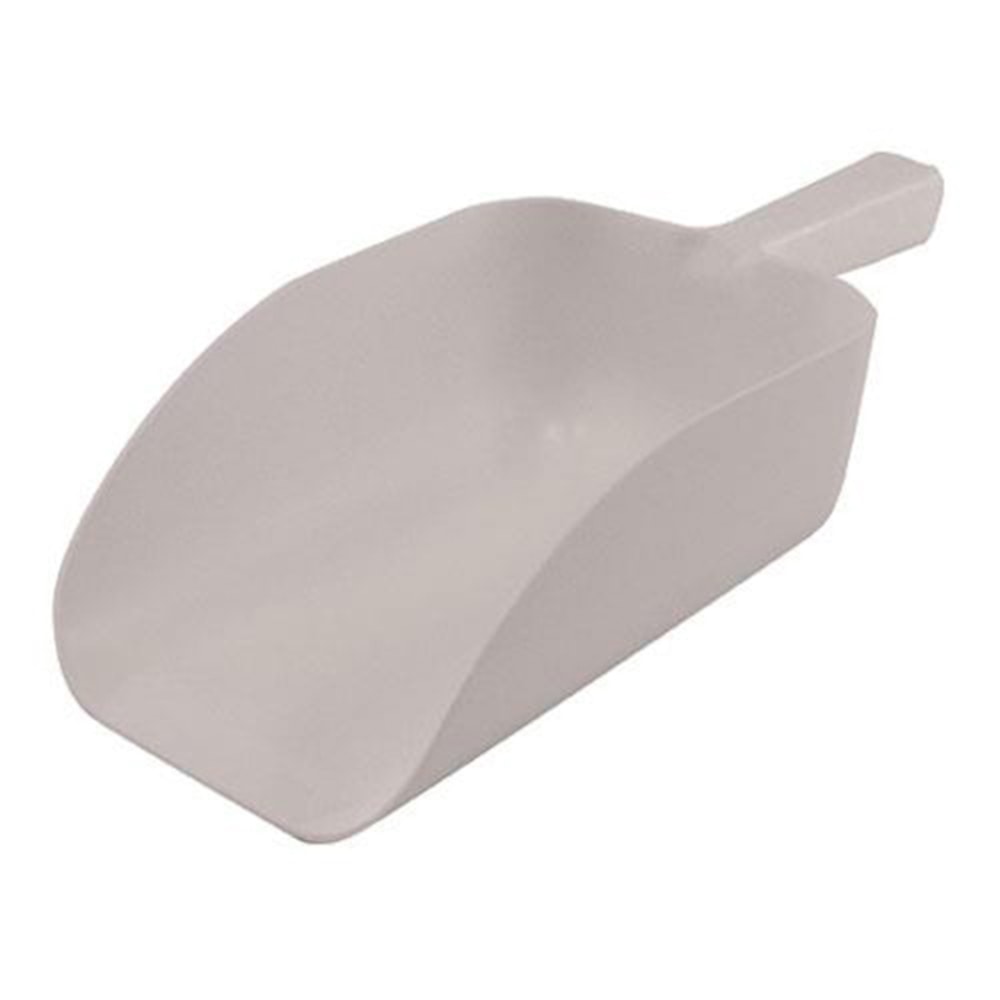 San Jamar Spill Stop Plastic Ice Scoop, 82 Oz, White MPN:1401-7