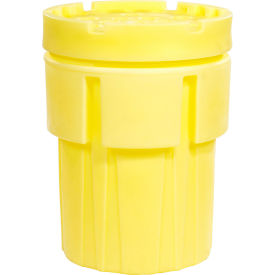 SpillTech® 65 Gallon OverPack Salvage Drum with Lid A65OVER - Polyethylene - Yellow A65OVER