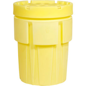 SpillTech® 95 Gallon OverPack Salvage Drum with Lid A95OVER - Polyethylene - Yellow A95OVER