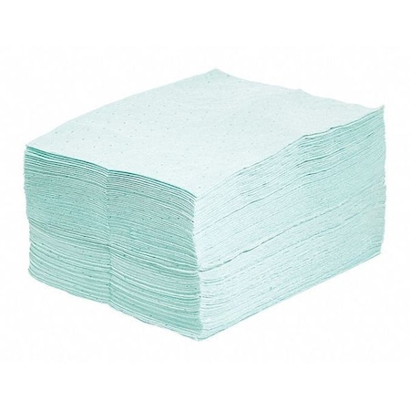 Sorbent Pad, 20 gal, 15 in x 19 in, Universal, Green, 100 PK MPN:GNPF100M
