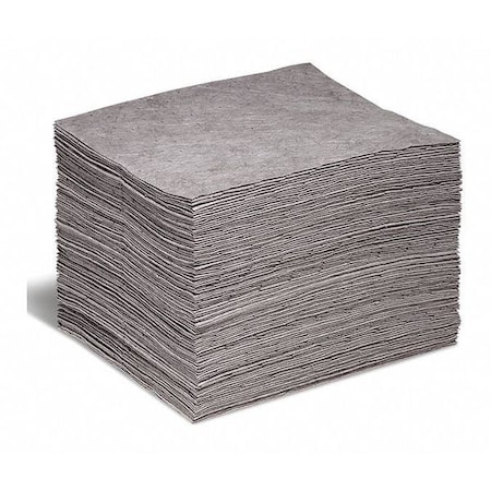 Sorbent Pad, 20 gal, 15 in x 18 in, Universal, Gray, 100 PK MPN:GP-M
