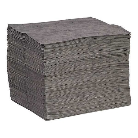 Sorbent Pad, 31 gal, 15 in x 19 in, Universal, Gray, 200 PK MPN:GPB200S