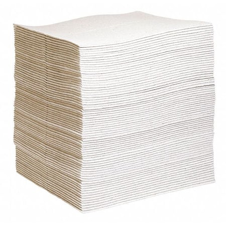 Sorbent Pad, 27 gal, 15 in x 19 in, Universal, Gray, Cellulose MPN:GPC75H