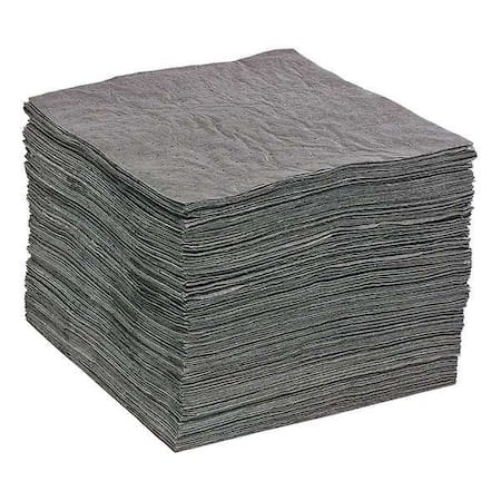 Sorbent Pad, 28 gal, 15 in x 19 in, Universal, Gray, 200 PK MPN:GPF200S