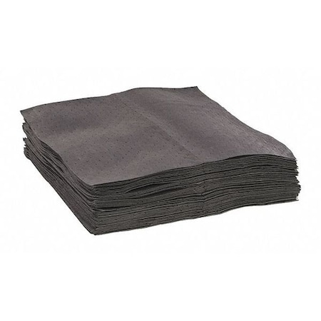 Sorbent Pad, 41 gal, 30 in x 30 in, Universal, Gray, 50 PK MPN:GPKF50H