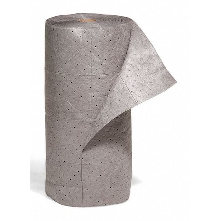 Sorbent Roll, 44 gal, 30 in x 150 ft, Universal, Gray, Polypropylene MPN:GR-H