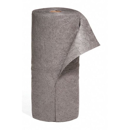Sorbent Roll, 40 gal, 30 in x 150 ft, Universal, Gray, Polypropylene MPN:GR-M