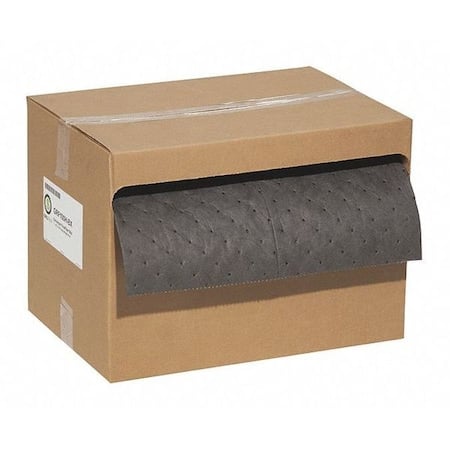Sorbent Roll, 19 gal, 15 in x 100 ft, Universal, Gray, Polypropylene MPN:GRF100H-BX