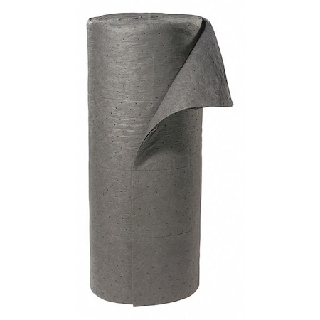 Sorbent Roll, 49 gal, 30 in x 150 ft, Universal, Gray, Polypropylene MPN:GRF150H