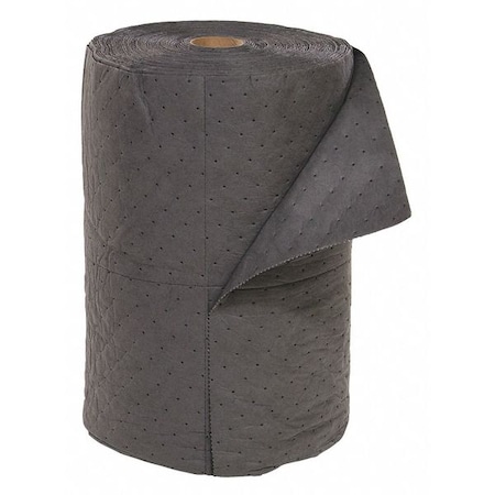 Sorbent Roll, 39 gal, 24 in x 150 ft, Universal, Gray, Polypropylene MPN:GRF24150H