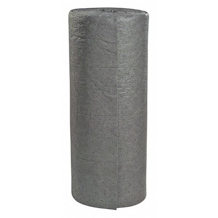 Sorbent Roll, 53 gal, 30 in x 300 ft, Universal, Gray, Polypropylene MPN:GRF300S