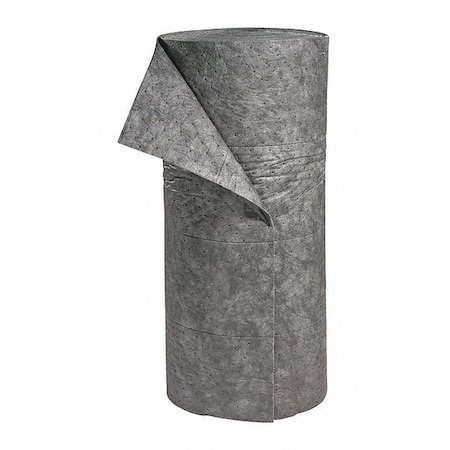 Sorbent Roll, 54 gal, 30 in x 150 ft, Universal, Gray, Polypropylene MPN:GRL150H