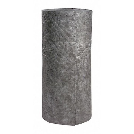 Sorbent Roll, 44 gal, 30 in x 150 ft, Universal, Gray, Polypropylene MPN:GRL150M