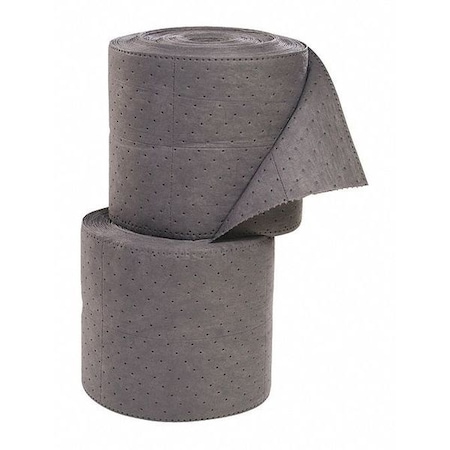 Sorbent Roll, 54 gal, 15 in x 150 ft, Universal, Gray, Polypropylene MPN:GRSL150H