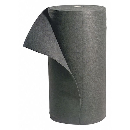 Sorbent Roll, 54 gal, 3 ft x 150 ft, Universal, Gray, Polyester MPN:NPR150H-GR
