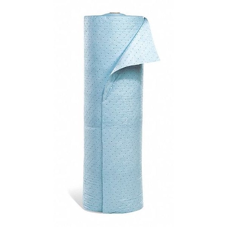 Sorbent Roll, 51 gal, 5 ft x 160 ft, Oil, Blue, Polypropylene MPN:RIG160H
