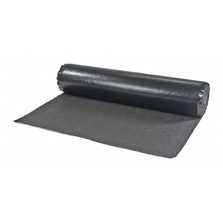 Sorbent Roll, 42 gal, 5 ft x 100 ft, Oil, Black, Cellulose, Polyethylene MPN:RRMAT60