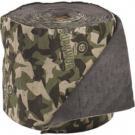 Sorbent Roll, 17 gal, 15 in x 150 ft, Universal, Camouflage, Polypropylene MPN:SVRS150H-1