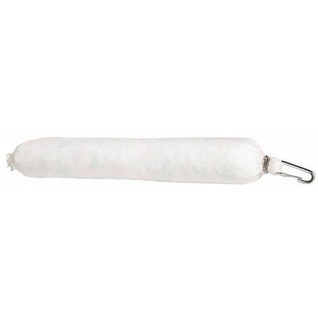 Sorbent Boom, 6 gal, 3 in x 18 in, Oil, White, 20 PK MPN:WBB318