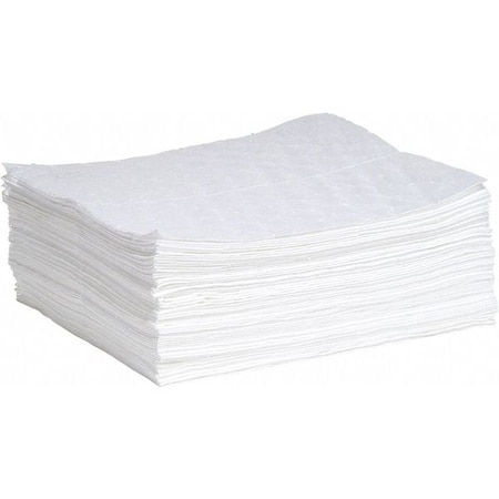 Sorbent Pad, 14 gal, 15 in x 19 in, Oil, White, 50 PK MPN:WPB50H