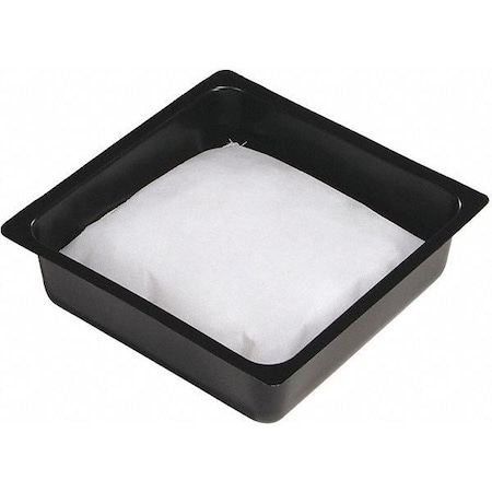 Absorbent Pillow In Pan, 18 gal, Oil, Black/White, 36 PK MPN:WPIL1224
