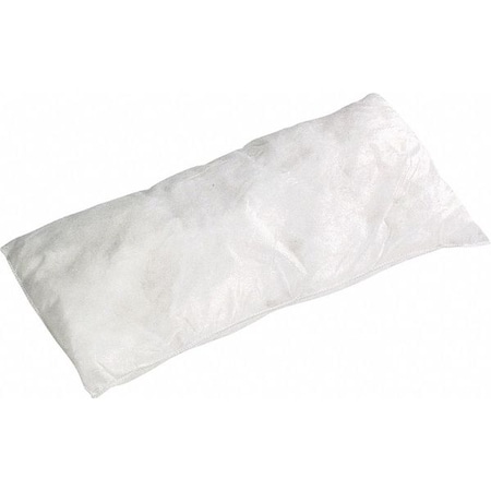 Sorbent Pillow, 23 gal, 8 in x 18 in, Oil, White, 20 PK MPN:WPIL818