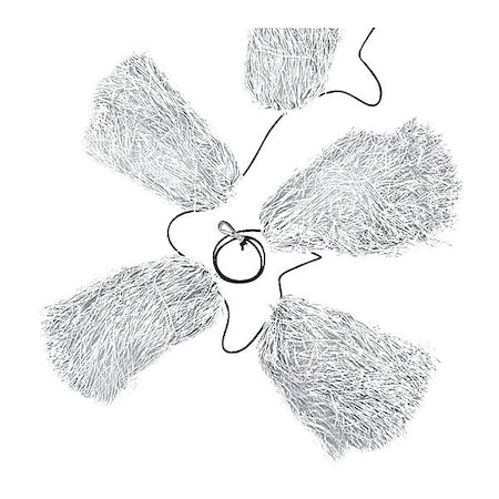 Pom Poms, White, Polypropylene, 18